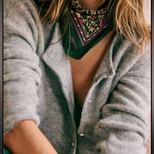 Sezane gaspard cardigan in mid-grey XS